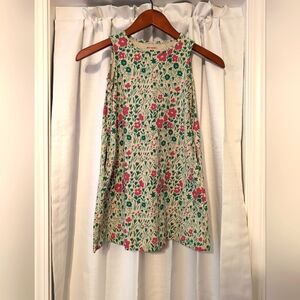Marimekko Girl's Pink &‎ Green Floral Cotton Sleeveless Dress Size 5/6